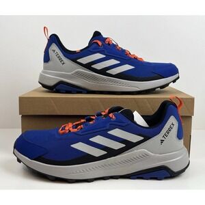 Adidas Terrex Anylander Men's Size 9 Hiking Shoes Blue/Grey/Orange IH3546